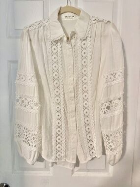 White Lace Blouse S/M